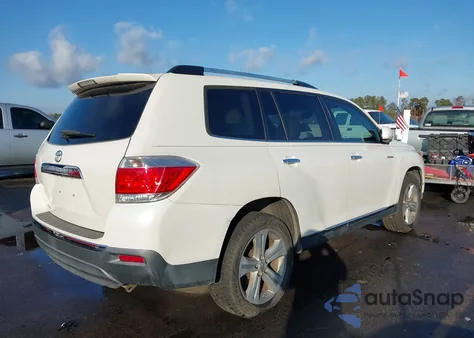 2012 Toyota Highlander Limited V6 z USA, uszkodzony, nr VIN 5TDYK3EH5CS055560